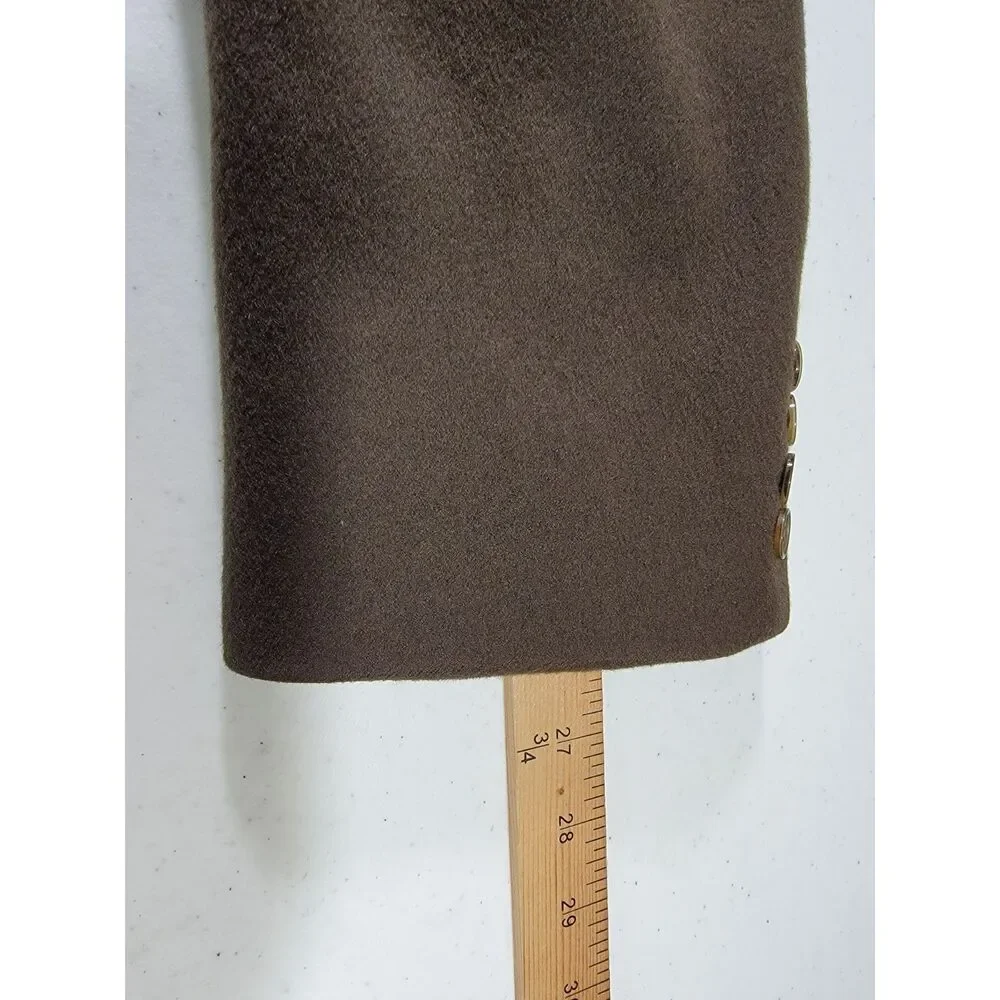Bill Blass 100% Cashmere Brown Sport Coat Suit Jacket Blazer - 48L